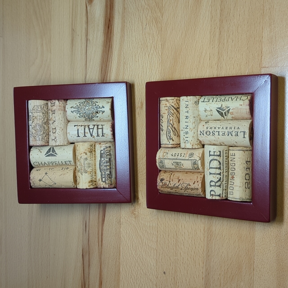 NWOT Set Wine Bottle Cork Coasters